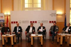 Ruthner (ORF Verkehrsredaktion), Fromm (ASFINAG), Lux (Stadt Wien), Rohracher (GSV), Holzer (ÖBB Infrastruktur), Dorazin (Wiener Linien) 