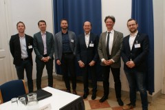 Podium: Steiner (Virtual Vehicle), Zach (Verbund), Meister (AVL), Rohracher (GSV), Jungmeier (Joanneum Research), Jahn (AIT)