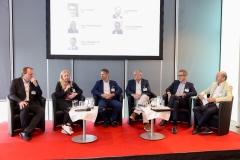Molin (BMK), Pirkelbauer (ASTRA), Trausmuth (ÖBB Infrastruktur), Reznicek (Kapsch TrafficCom), Deuber (SBB), Rohracher (GSV) © Katharina Schiffl